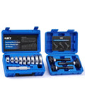 Rear Axle Bearing Service Kit With 3 Pullers And 9 Driver Discs For Removal Of Worn Bearings And Installation Of Races And Seals