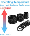 Nitrile O Ring Kit 1200 Pcs 24 Size Assortment For Plumbing Gas Automotive And Faucet Repair Oil And Heat Resistant NBR O Rings