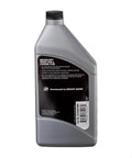 Back label of Power Trim And Steering Fluid For Outboard And Sterndrive Boats 32 Oz Universal Hydraulic Fluid bottle