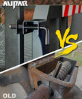 Heavy Duty Steel Trailer Gate Spring Latch Repair Kit 819T Anti Rust Black comparison of old and new gate latch systems