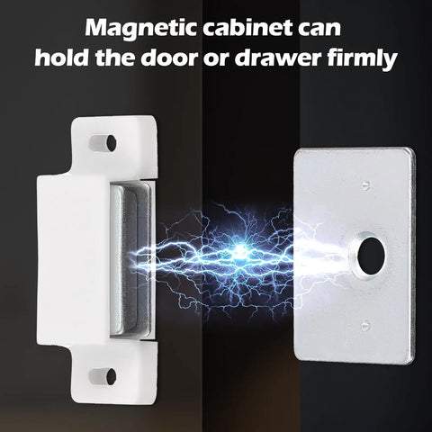 24 Pack Heavy Duty Cabinet Magnets With 15lb Holding Power Magnetic Door Catch Kit Includes 48 Screws lightning effect
