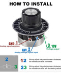 Installed 2 Piece 1M Ohm Rotary Potentiometer Pair For Inverter Speed Control Single Turn Carbon Film Potentiometer With 6mm Shaft