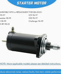 Starter Motor Replacement For Jetski PWC GSX GTX 96 97 RFI 1998 SPX 98 99 XP 95 97 Challenger 96 99 Speedster 98 99