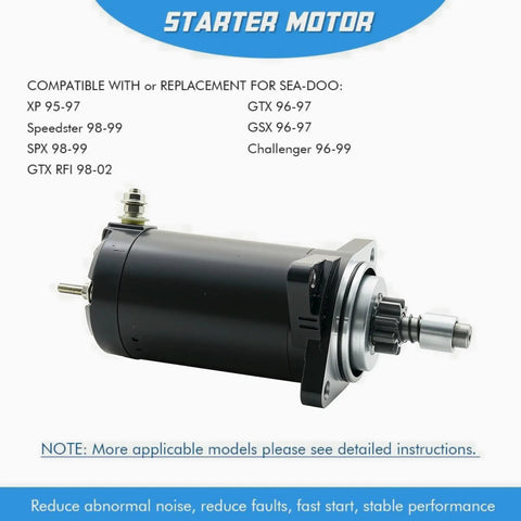 Starter Motor Replacement For Jetski PWC GSX GTX 96 97 RFI 1998 SPX 98 99 XP 95 97 Challenger 96 99 Speedster 98 99