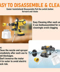 Score Big On Home Jobs With This Cordless Paint Sprayer showcasing disassembly process and cleaning tips for easy maintenance.