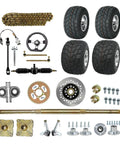 32 Inch Rear Axle Kit With Brake Caliper Sprocket Hub Pro Grade Racing Wheels And Rain Tires 10x4.50-5 for Go Karts
