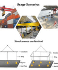 Heavy Duty Steel Magnetic Lifter Rock Solid Workhorse 6600lb in industrial usage scenarios for lifting steel with cranes.