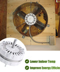 Attic Fan Motor Replacement Kit For 2000 Series Attic Vent Fans, Includes Replacement Motor, White Power Unit, Support Brackets