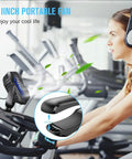 USB Clip On Desk Fan With Sturdy Clamp Tiny But Mighty Portable Personal Fan Corded Power in gym setting
