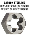 M36 X 1.5 Carbon Steel Hex Rethreading Die For Repairing Damaged And Rusty Threads, DWT Series Workhorse Tool, hexagonal shape