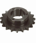 Tough As Nails Steel Roller Chain Sprocket Featuring Split Taper Bushing For Single Strand Drives With A Badass 19 Tooth 2060 Pitch Setup.
