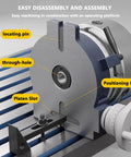 Heavy Duty Cast Iron Indexing Disc Rotary Table Divider For Milling Grinding And Boring Machines Precision Division Plate 8 Inch showing assembly with locating pin and platen slot.