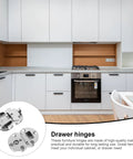 Modern kitchen with insert of 4 Pack Zinc Alloy Flip Board Hinges Nickel Plated For Cabinet Doors And Fold Down Cupboard Doors