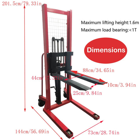 The Real Deal Manual Pallet Lifter With A Hefty 1 Ton 2204 Lbs Capacity And A Snappy 63 Inch Lift Height Single Sided Hydraulic Hand Pallet Truck That Handles Warehouse Grind Like A Pro
