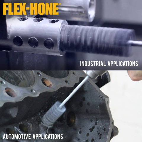 FLEX-HONE 1-Inch Aluminum Oxide Honing Tool With 240 Grit used in industrial and automotive applications, USA-built