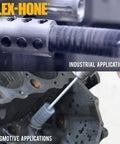 FLEX-HONE 0.875 Inch Cylinder Bore Honing Tool With 240 Grit Silicon Carbide in industrial and automotive applications