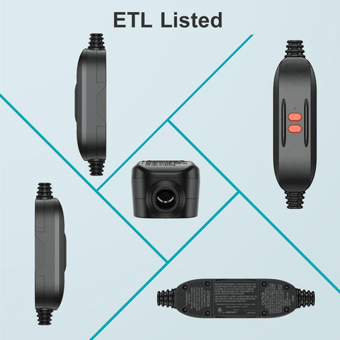 Auto Reset GFCI Plug 15 Amp Ground Fault Protector with five different angles, ETL listed, for outdoor power tools.