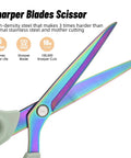 Heavy Duty Fabric Scissors With Titanium Coated Stainless Steel Blades For Leather Sewing And Tailoring 9.8 Inch Multi Purpose Shears That Cut Over 20 Layers Of Fabric For crafts
