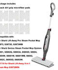 Six Pack Dirt Grip Microfiber Steam Mop Pads Replacement For Genius Pro Lift-Away Steam Mops S3973D S3973 S3973WM