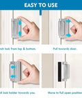 Beefy Heavy Duty Door Reinforcement Lock For Home Security Up To 800 Lbs installation steps on inward swing door