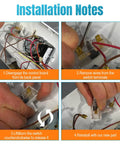 Installation steps for Push To Start Dryer Switch Replacement WE4M416 for Hotpoint Kenmore Dryers.