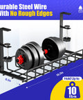 Under Desk Cable Management Tray 2 Pack With Clamp No Drill No Screws Easy Install Cable Organizer for office and home