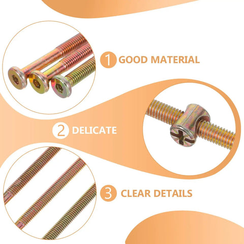 Heavy Duty M6 40 To 80 Millimeters Hex Socket Screws And Nuts Set 49 Pieces shown with highlighted features and material quality