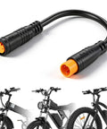 3 Pin Throttle Connectors Cable For Electric Bikes Waterproof 3 Pin Sensor Thumb Throttle Adapter Female To Male Connector Compatible With Motor Controllers Easy Install Seamless E Bike System Link showing connector ends and e-bike compatibility.