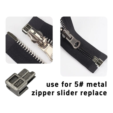 Size Five Metal Zipper Latch Slider Retainer Insertion Pin With Bottom Stopper For Metal Zippers Repair DIY