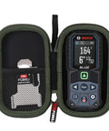 Hard Case For Bosch GLM165 25G 27CGL 165 Ft Laser Measure Shockproof Water Resistant Durable EVA Shell With Snug Fit Keeps Your Laser Distance Tool Safe On The Jobsite, open case with mesh pocket