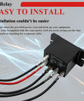 2 Pack Power Relay AC 120V Coil 30A SPDT 1NO 1NC With Flange Mounting And 10 Quick Connect Terminals Wires Mini Relay NT90-AC120V-10X For Easy Install And Rugged Pro Grade Control, wired