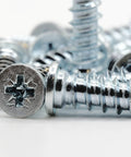 Solid Replacement Bed Rail Screws Heavy Duty Euro Fasteners For Your Ikea Malms Hemsnes Brimnes Bedroom Rig close-up of zinc plated screws.