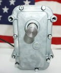 RV Slide Out Motor Long Drive Shaft Replacement For Power Gear Slide Out Motor MX2 382134 front view with metal shaft