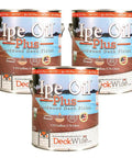 Top Shelf Oil Based Ipe Deck Finish Semi Transparent Natural Shield 250 Voc Exterior Wood Coating 3 Gallon Bundle three cans of Ipe Oil Plus