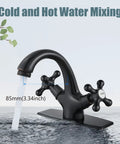 Oil Rubbed Bronze Bathroom Vessel Sink Faucet With Single Hole Deck Plate Pop Up Drain Dual Handle Cross Knobs Hot And Cold Water Vessel Basin Mixer Tap No Fuss Solid Brass