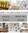 Collage showing various heavy-duty use cases for custom 3x12 inch metal sign, including fences and indoors, demonstrating versatility.