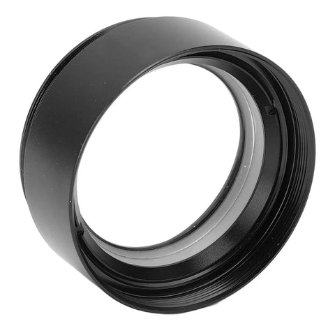 0.7X Microscope Auxiliary Objective Lens For Stereo Microscopes With 48mm Thread, black threaded metal lens ring