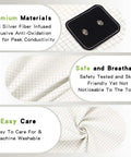 Grounding Sheets King Size With Fifteen Percent Silver Fiber And Eighty Five Percent Cotton Includes Outlet Tester Grounded Sheet Kit