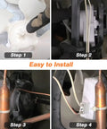 Installation steps of Refrigerator Condenser Fan Motor Kit With Blade Wiring Harness And Hardware For Whirlpool Replacement
