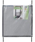 Bronze Aluminum Screen Door Grille For Swinging Doors Adjustable Fit With Trimmed Bracket Ears Strengthens The Door And Shields Screen Fabric From Damage 1 Pack wrapped in packaging