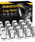 1/2-20 Lug Nuts 20 Pack Chrome Closed End Bulge Acorn Solid Wheel Nuts Replacement For Jeep Wrangler JK Liberty Grand Cherokee