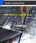 Heavy Duty Self Adhesive Roofing Felt Tape Cuts Through Asphalt Shingle Leaks In No Time showing self-adhesive edge application