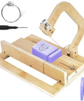 Wooden Soap Cutter Machine And Loaf Slicer Kit With Adjustable Steel Wire And Ruler Guide For Easy DIY Soap Making Beginners
