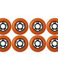 Outdoor Inline Skate Wheels 72mm 89A Orange Durable Asphalt Wheels For Smooth Outdoor Skating On Pavement Long Lasting Grippy Roller