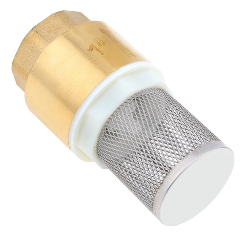 One Inch Brass Foot Valve For Well Pump With Filter Screen And Stainless Steel Check Valve DN25 Bottom Valve For Water System