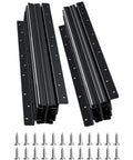 Tough As Nails Undermount Drawer Slides Full Extension Ball Bearing System Designed For Zero Friction Cabinet Travel Rock Solid Weight Support Fast Swap Black Finish with installation screws.
