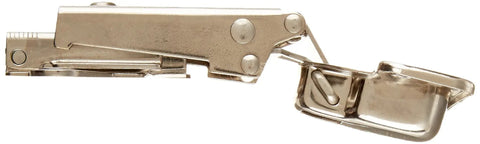 Stainless Steel Self Closing Concealed Cabinet Hinge With Mounting Plate Slick Polished Finish 19mm Overlay 100 Degree Swing For Smooth Cabinet Doors Built To Last, 35 mm cup