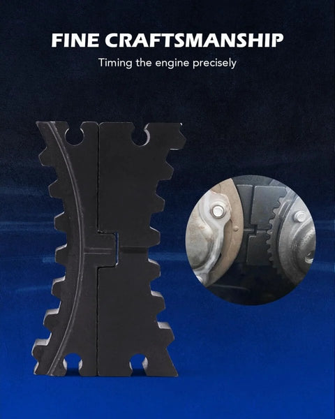 Close-up of engine timing tool from the Engine Timing Tool Kit For Chevy Cruze Aveo Alfa Romeo Fiat 16V 1.4L 1.6L 1.8L