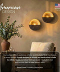 Top Shelf Gold Wall Candle Sconces Set Of Two Six Point Five Inch Round Tea Light Holders For Cozy Vibes Artisan Made Home Decor Accent Pieces.
