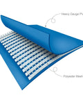 Top Tier 15 Foot Round Above Ground Pool Featuring Lightning Fast Snap Lock Assembly Durable Steel Supports And Smooth Inner Sleeve showing heavy gauge PVC and polyester mesh layers.